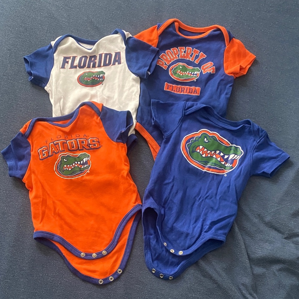 Florida Gators Baby Onesies Set